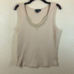 2 for $25 ITEM 💥--Ralph Lauren Tank Top Dark Cream Size L .
